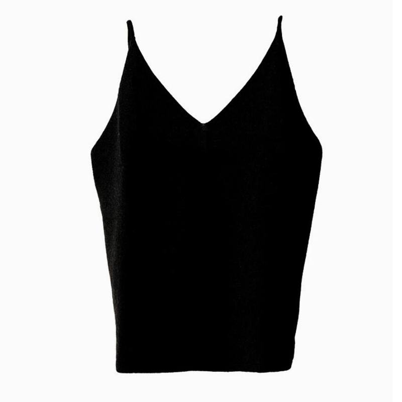 100 Cashmere Sweater Vest Women Camisole V-neck Basic Tank-Top High Quality Pullover Winter Warm Soft Solid Natural Fabric